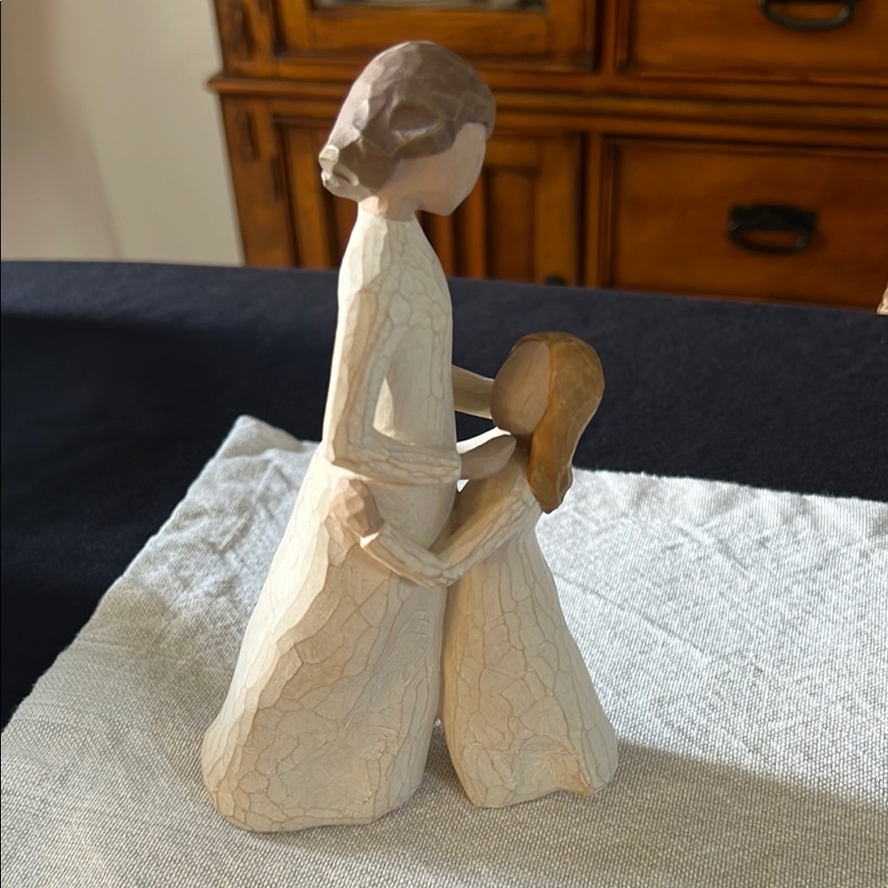 Willow Tree Mother and Child Figurine - Cream and Brown